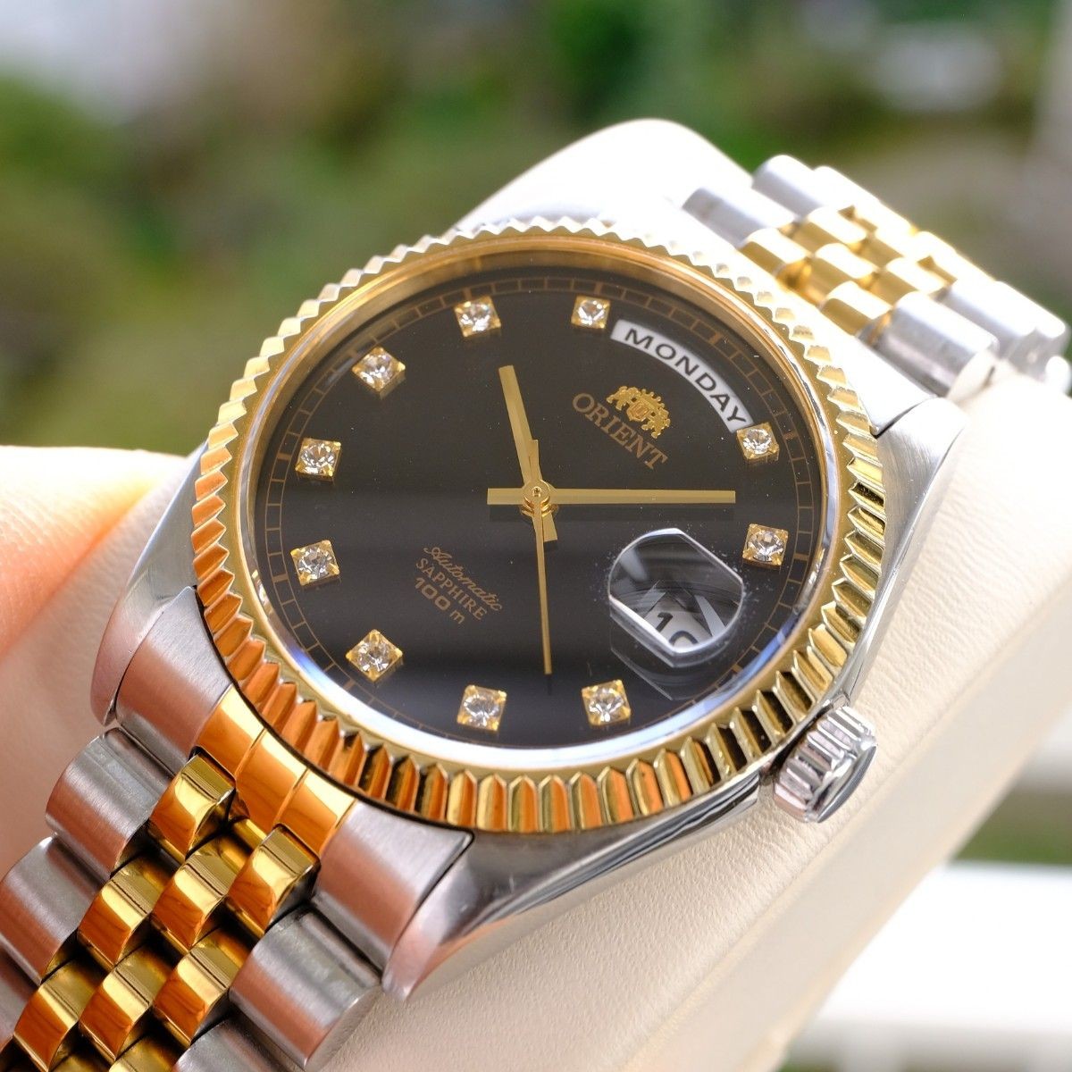 Orient President Day Date SEV0J002BY Rare Automatic Watch