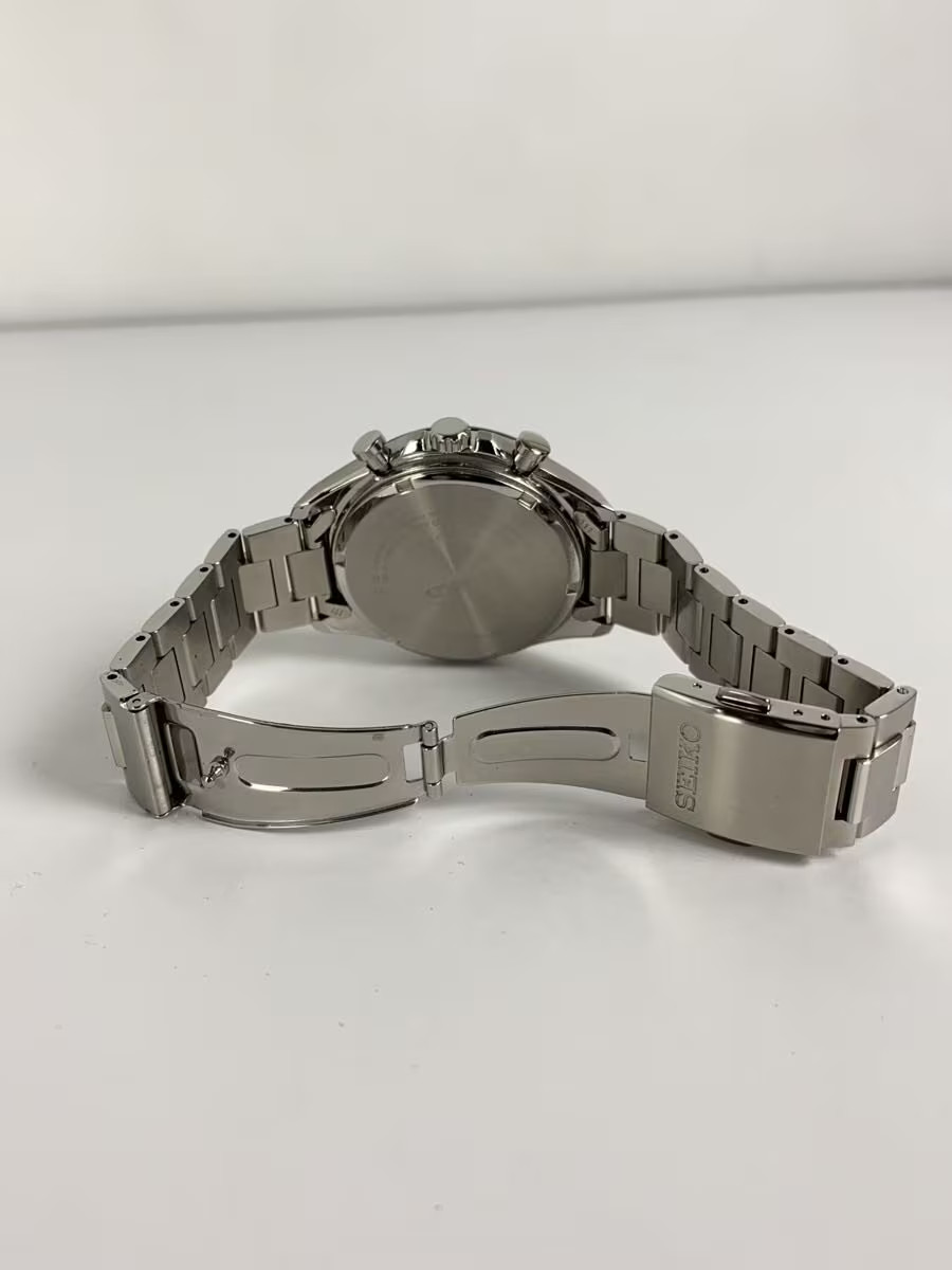 SEIKO Solar Wristwatch Analog Stainless White V175 0FA0