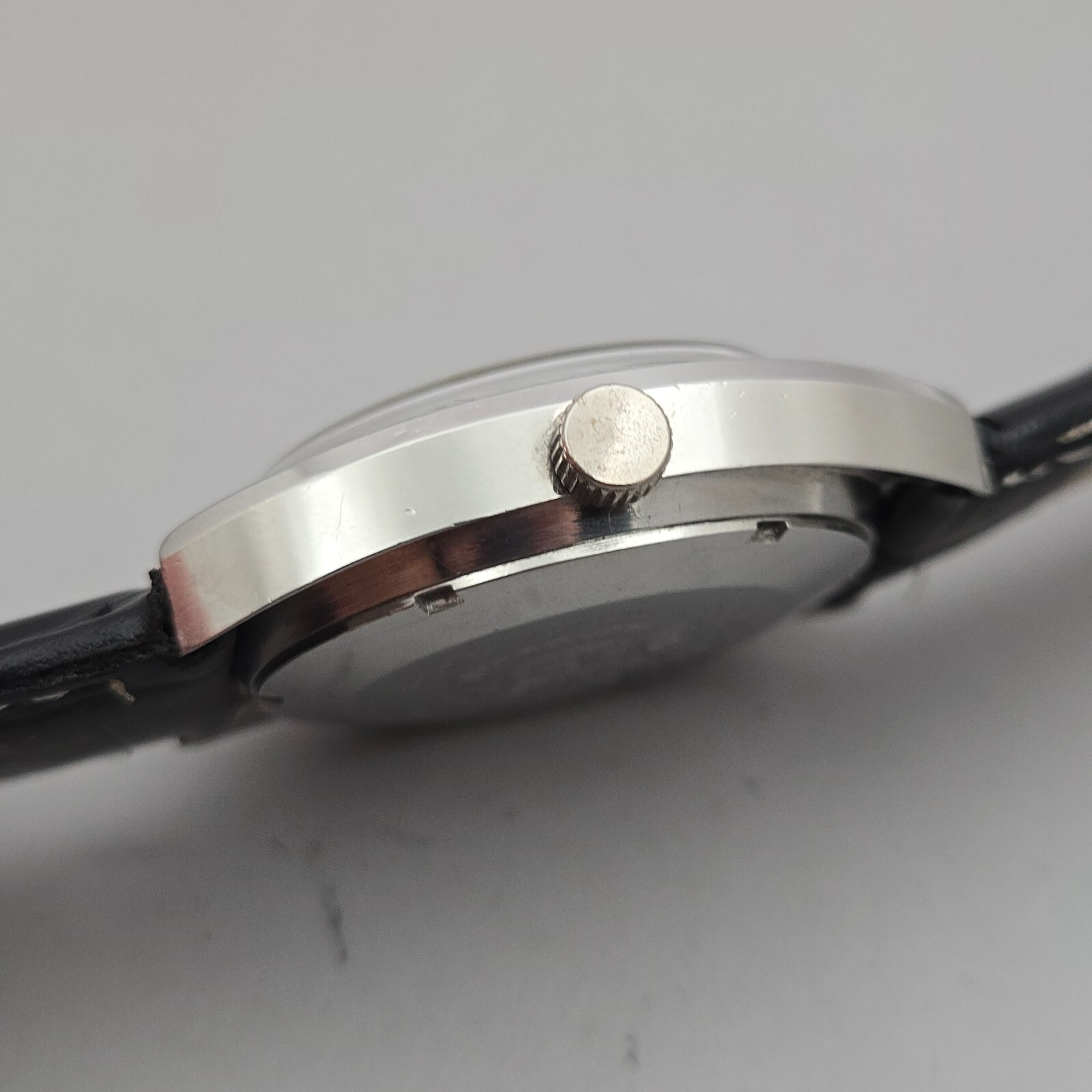 Vintage ROAMER SEAROCK men’s automatic watch MAT 471 28Jewels black dial 1960s