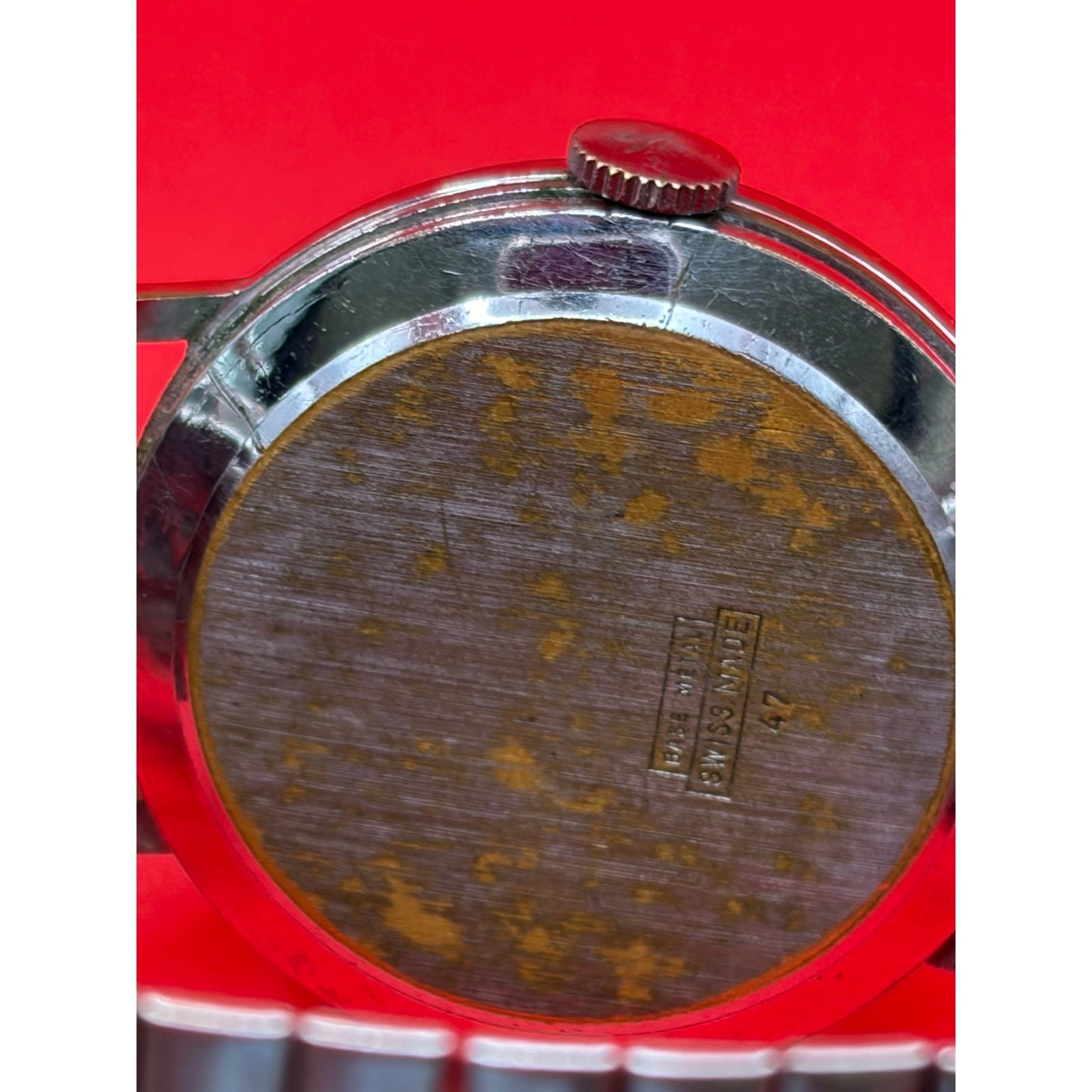 vintage Bradley Mickey Mouse wristwatch featuring a “pie-eye” design