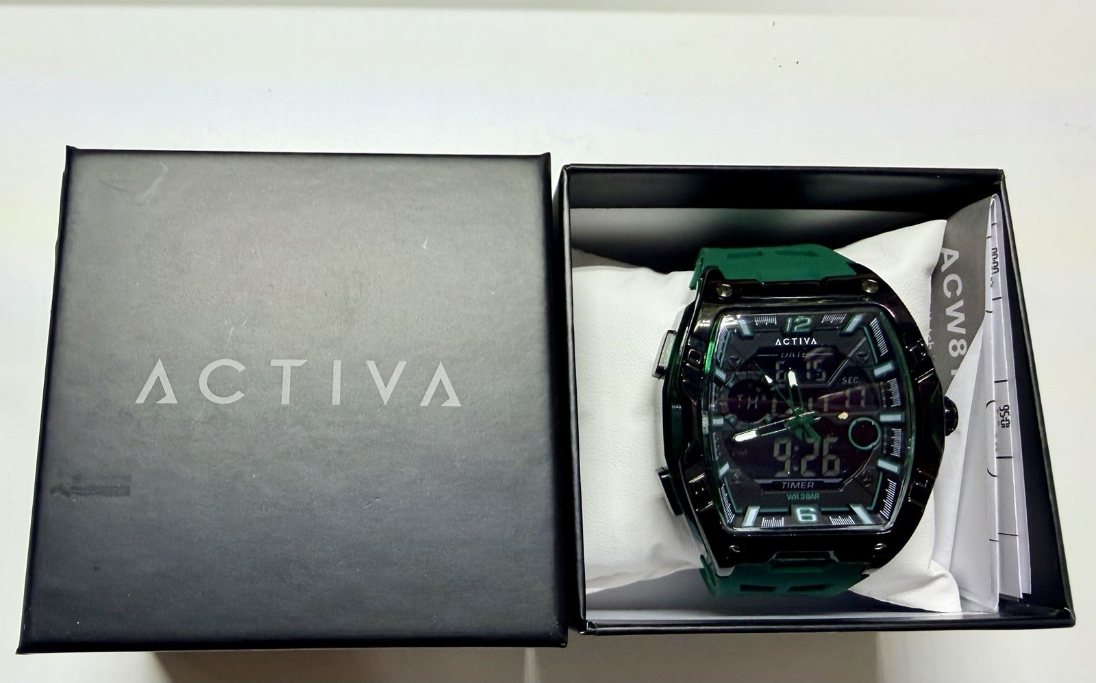 ACW8130-003 – Activa X Invicta Digital Men’s Watch – 46mm, Army Green
