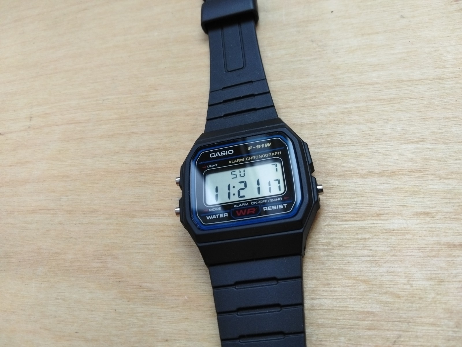 Casio Standard Digital Black Resin Band Watch F91W-3D F-91W-3D