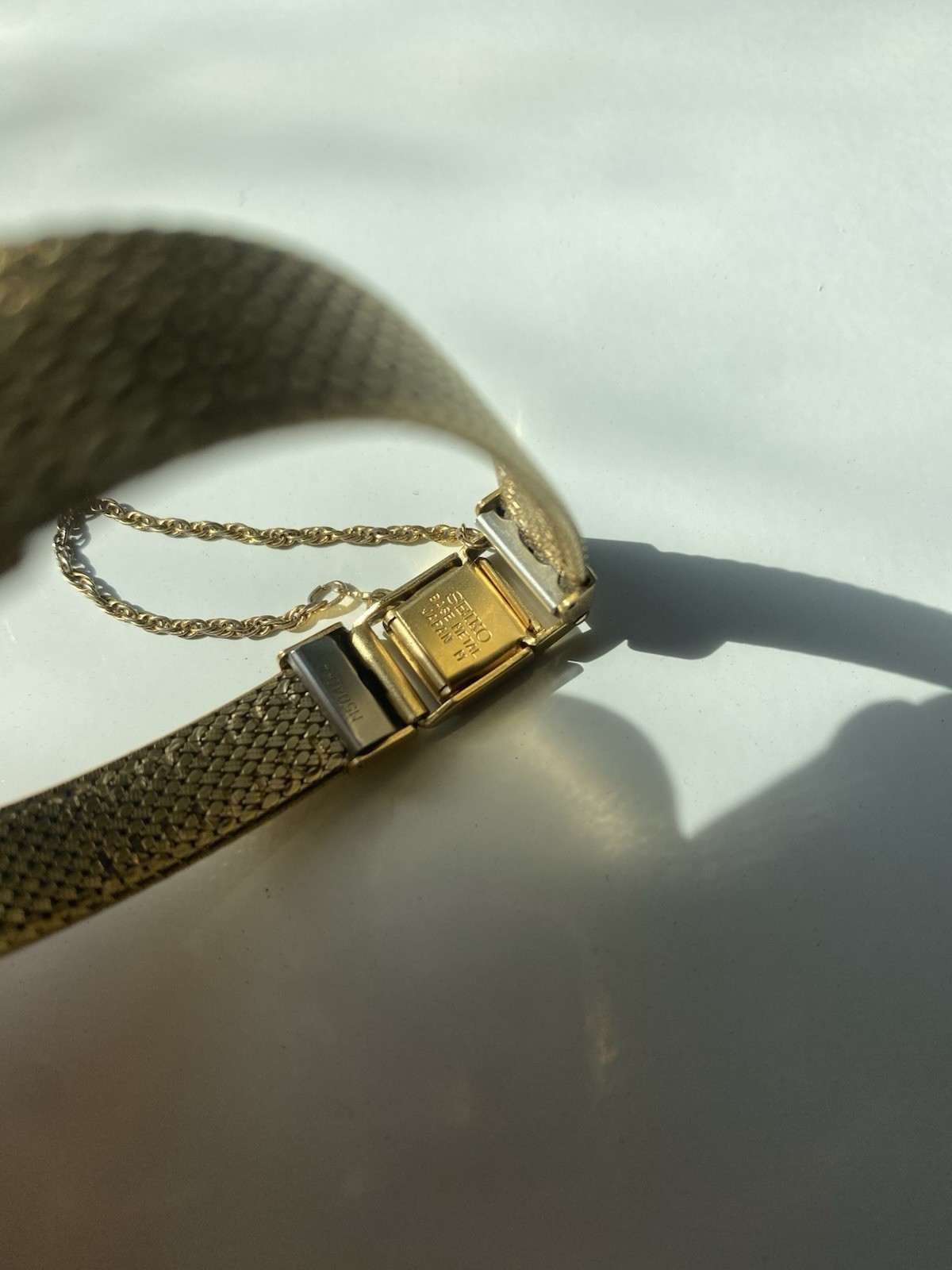 Seiko Round Women’s Quartz Watch Gold Tone/ Working/ New Battery
