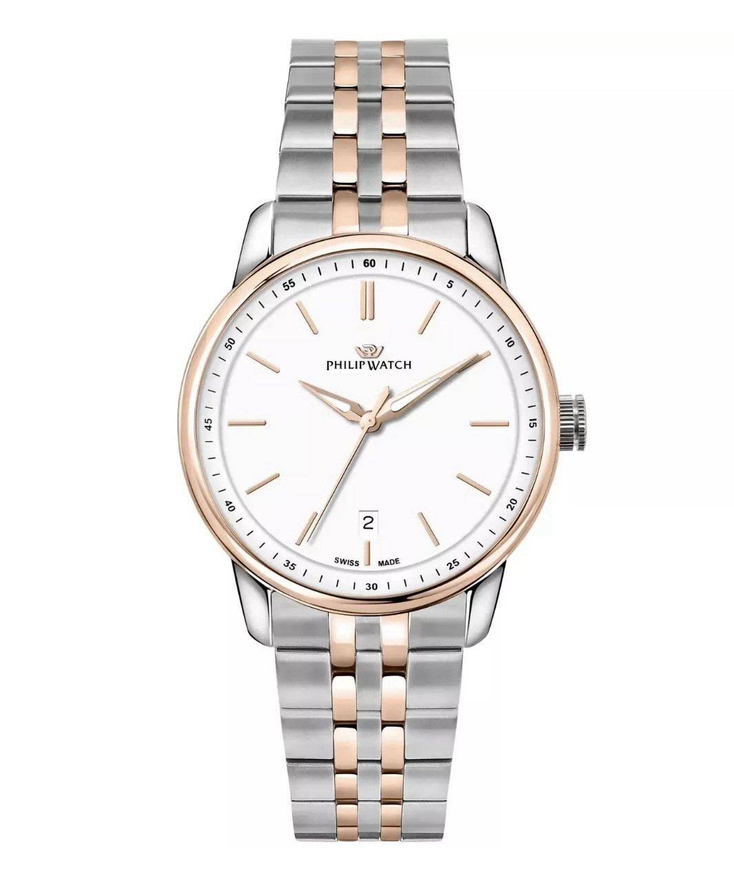 Philip Watch Men’s Anniversary Watch Stainless Steel Case 40 Mm PVD Rose Gold