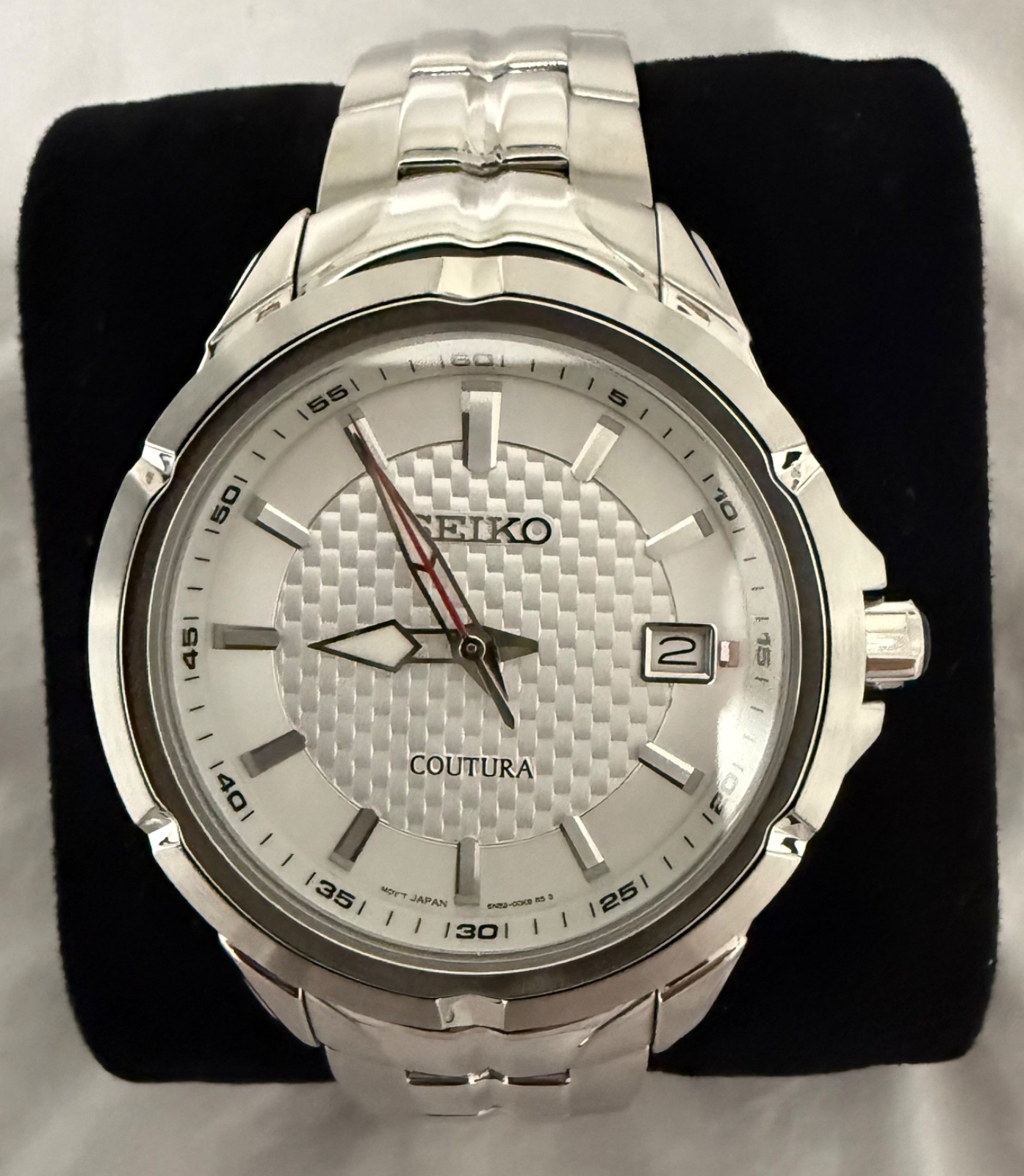 Seiko Coutura 6N52-00K0 Men’s Watch White Dial Stainless Steel Sapphire