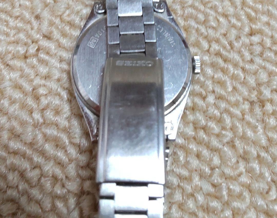 Seiko Quartz Digital Analog Watch Womens Blue Dial 25mm wrist 15cm/5.9in