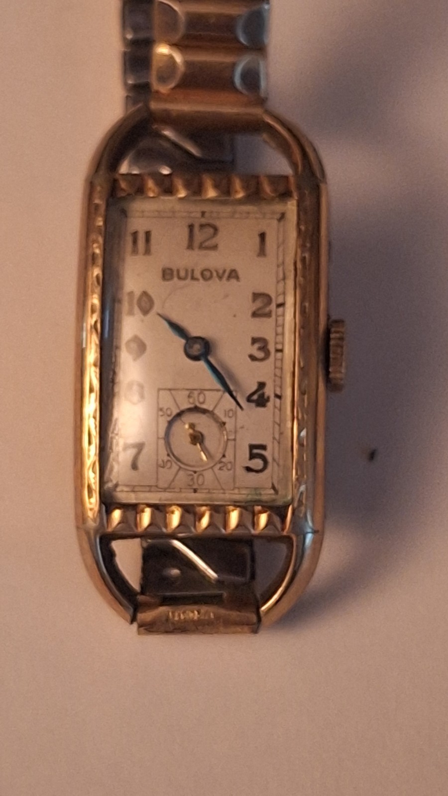 Vintage BULOVA Mens Dress Watch 17 Jewels Cal. 7AP 10k Gold/F 1930s rare USA