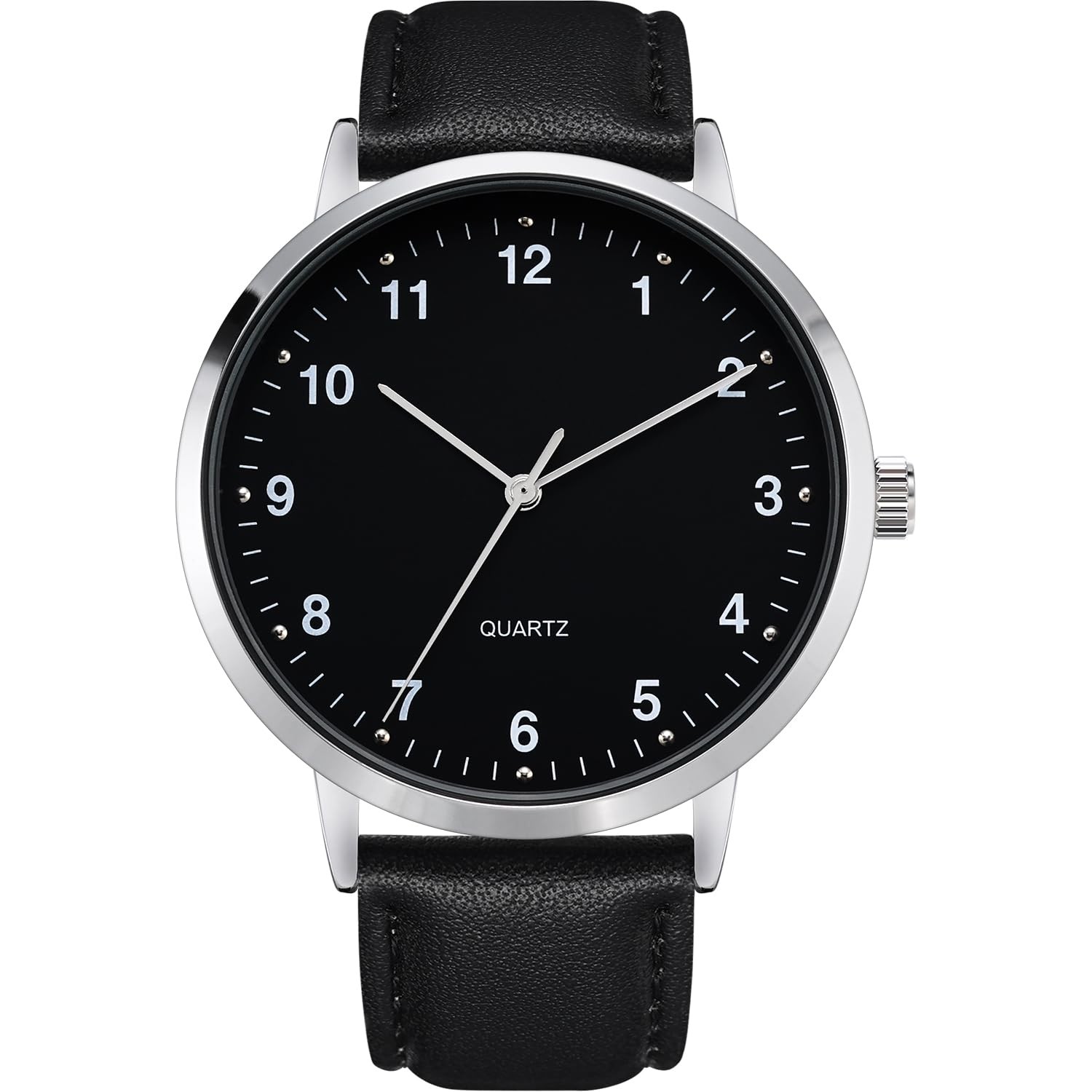 NUOVO Men s Watch Classic Leather Strap Modern Classic Quartz Watch Easy to Read