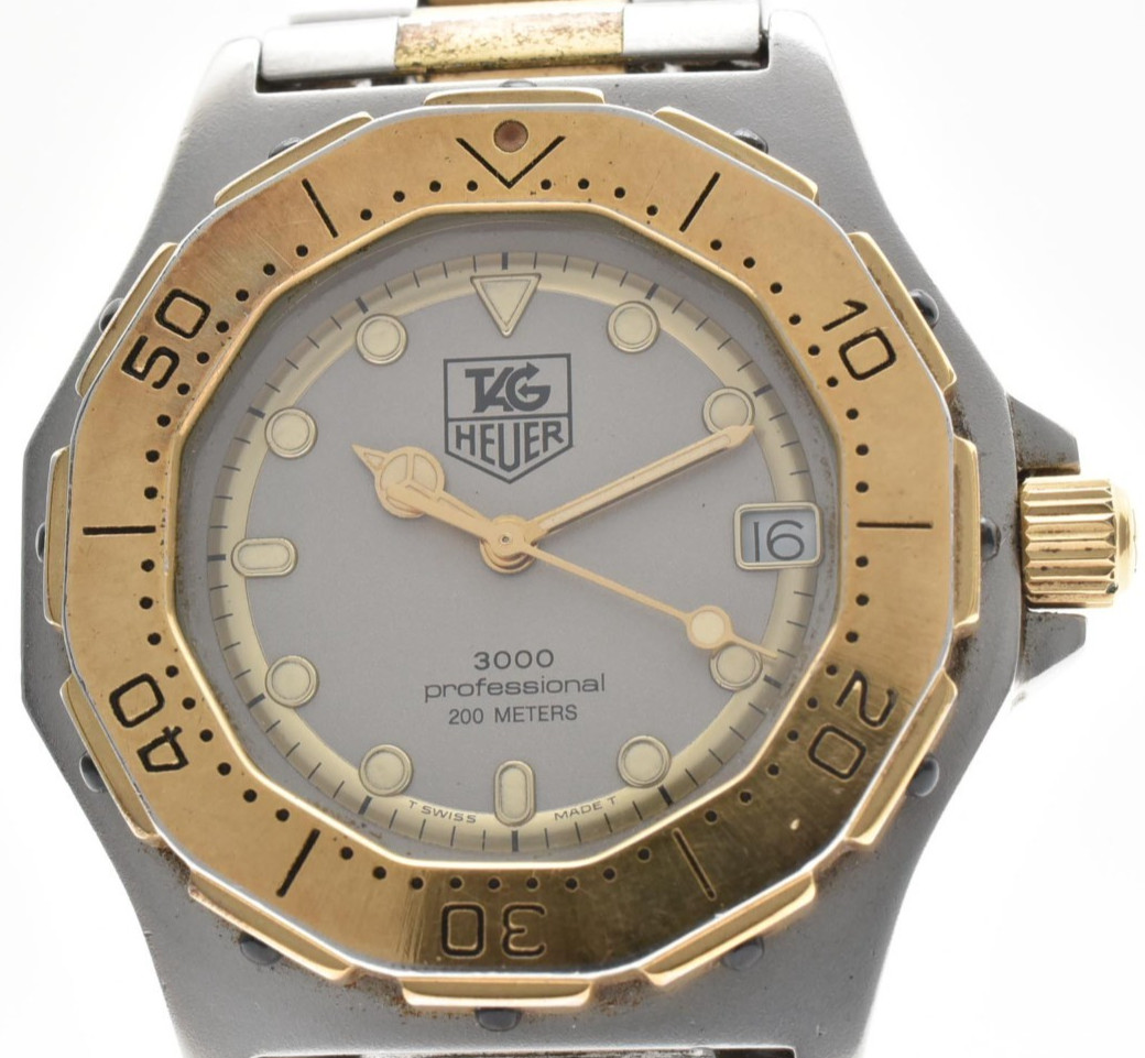 [EXC+5] TAG Heuer 3000 Professional 934.213 Quartz 200m Men’s Watch JAPAN