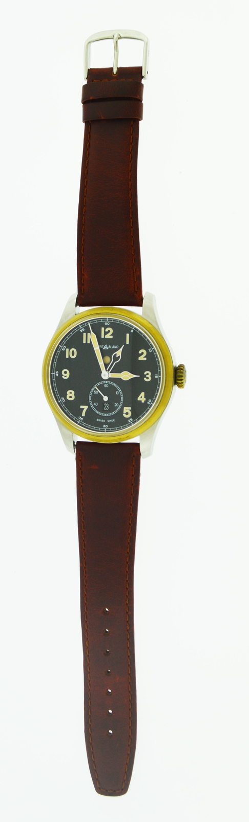 Montblanc 1858 Dual Time Zone 44mm Stainless Steel Bronze Automatic Watch 116479