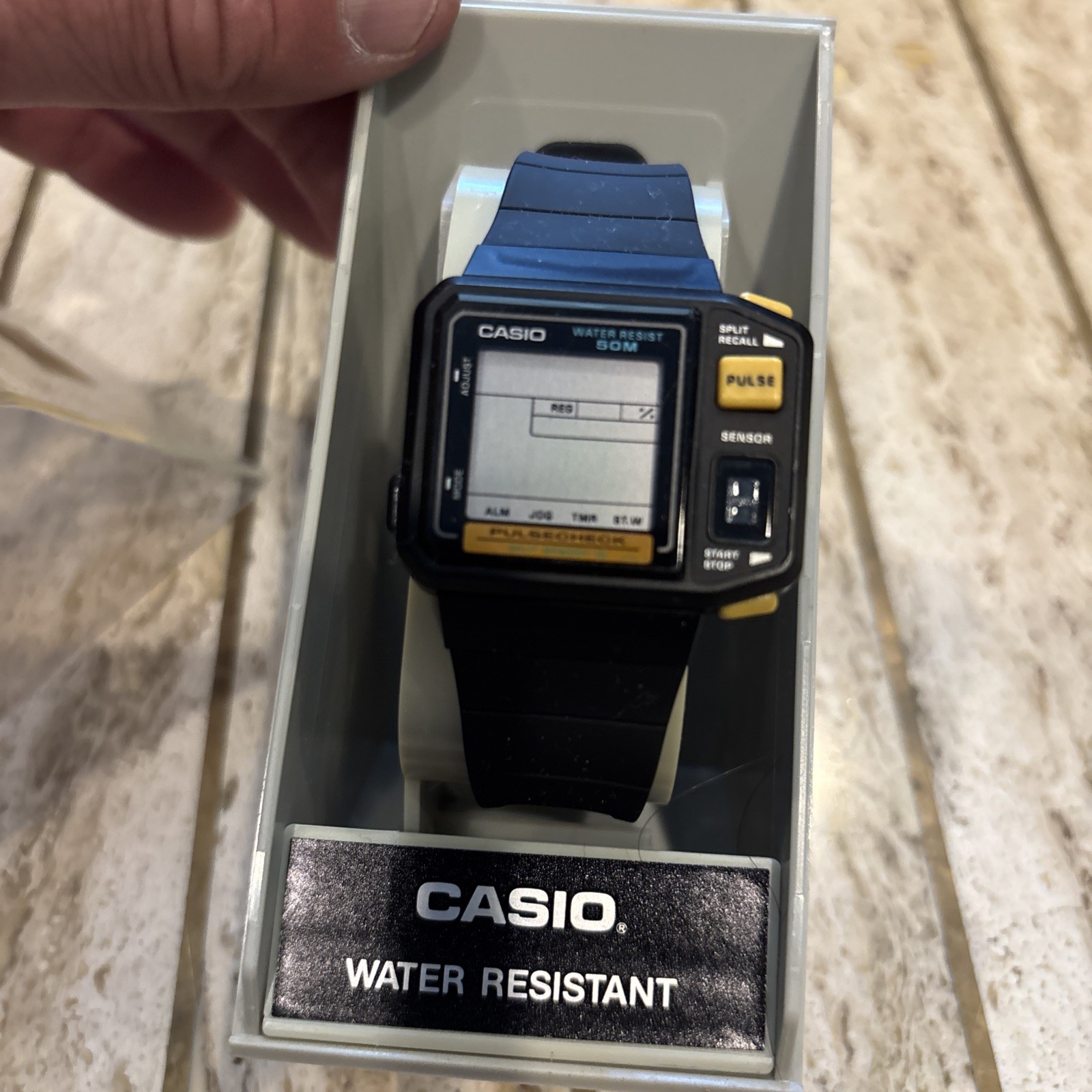 vintage Casio JP-100W 1987 First Pulse Watch Never Worn
