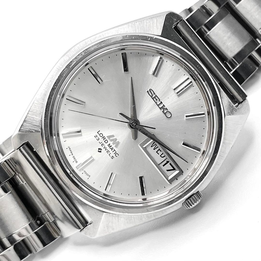 Working SEIKO men s wristwatch automatic winding Lord Matic 23 jewels