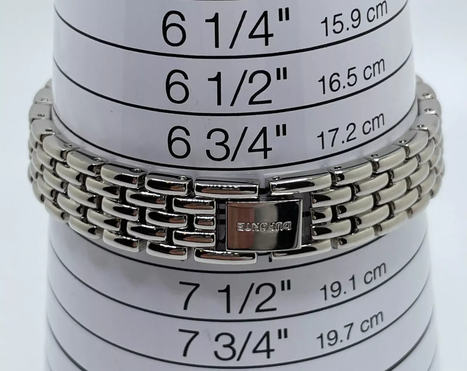 Dufonte Watch Womens 21mm Case Gem Set Bezel Quartz Three Hands Analog