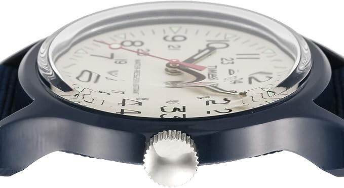 TIMEX Original Camper TW2U84200 36mm Ivory x Navy Resin Polycarbonate Unisex