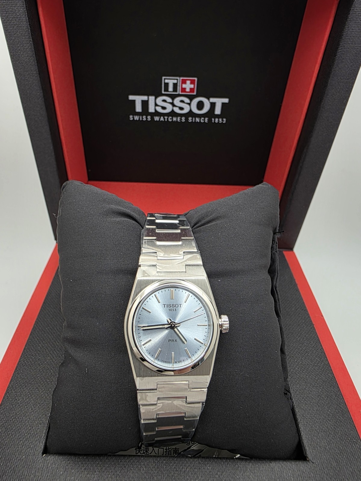 New Tissot PRX Quartz 25mm Ice Blue Dial Steel Women’s Watch T137.010.11.351.00