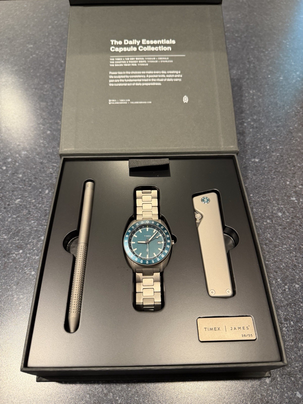 The James Brand x Timex Daily Essentials Capsule (knife, watch, & pen included!)