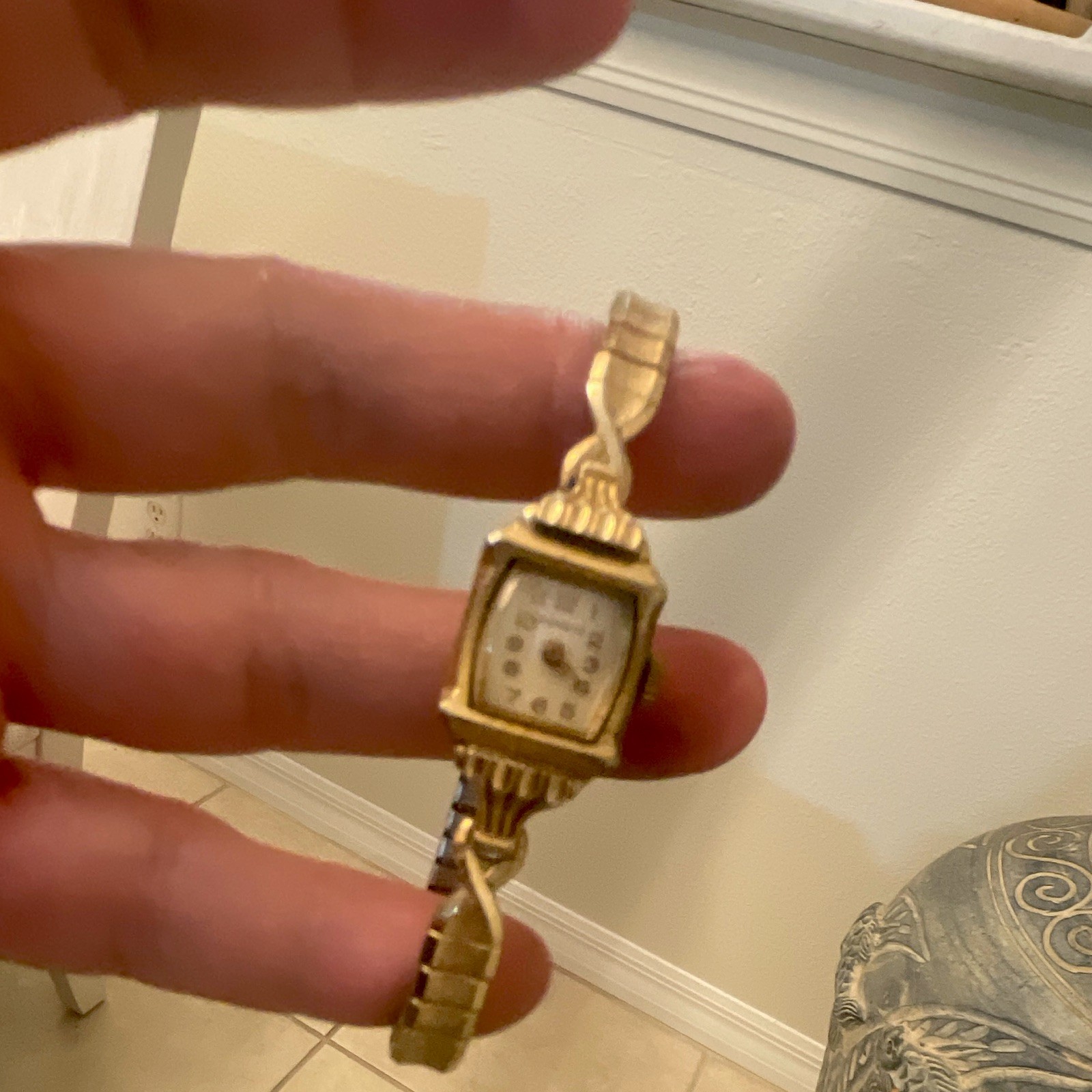 Vintage Genuine Benrus Swiss movement 10 kt RGP Bezel watch , numbered