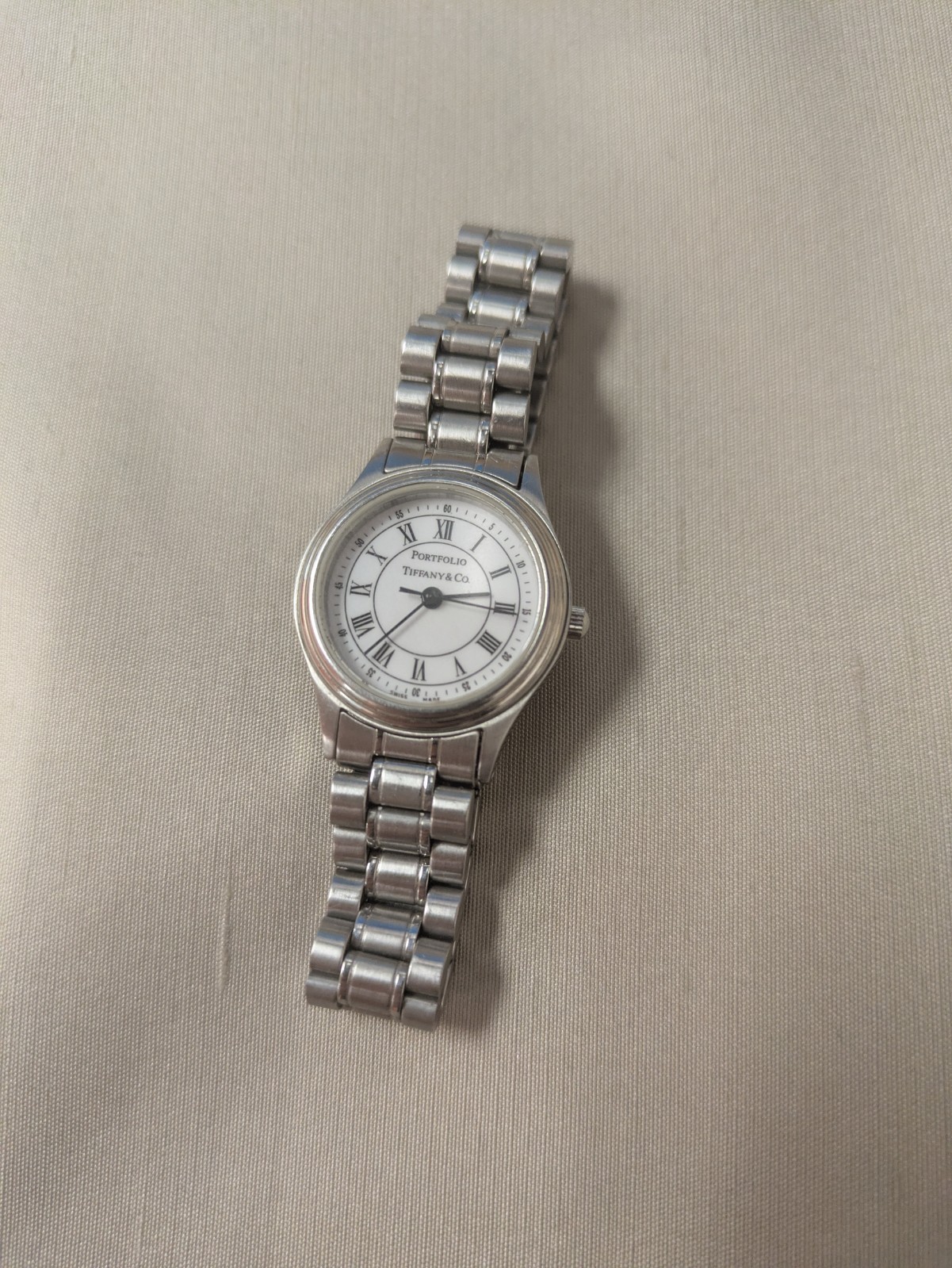 Tiffany & Co. Portfolio Watch Unisex 33mm Stainless Steel Good Condition