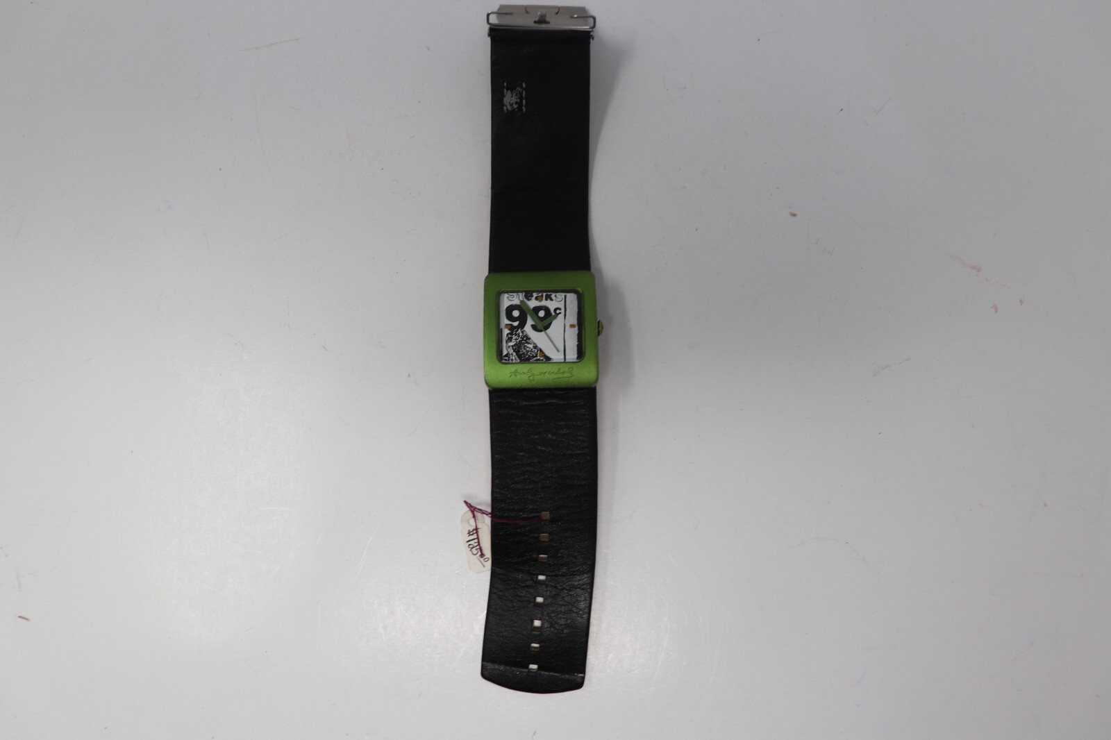 Rare Andy Warhol Pop Collection #15 Arm Watch Banana Steak 99 Cents Leather Art