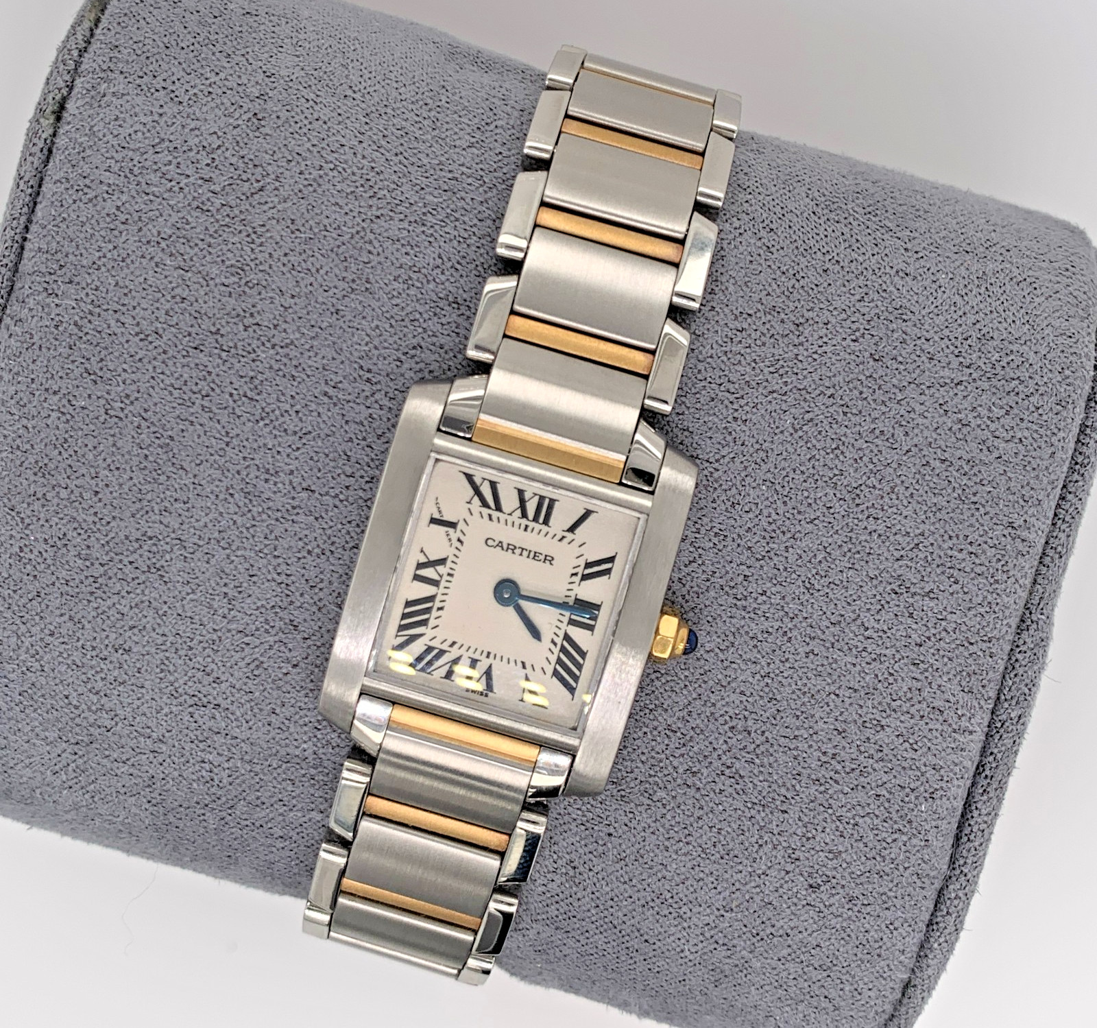 Cartier Tank Francaise TWO Tone 18K & St Steel 20mm 2384 Quartz