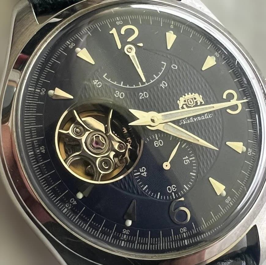 Orient FH01 C0 dark blue dial leather strap currently working
