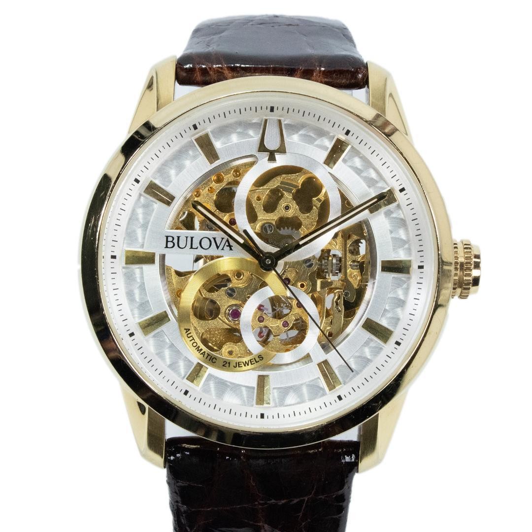 Bulova Wristwatch Automatic Men s Classic Sutton Skeleton Transparent Back