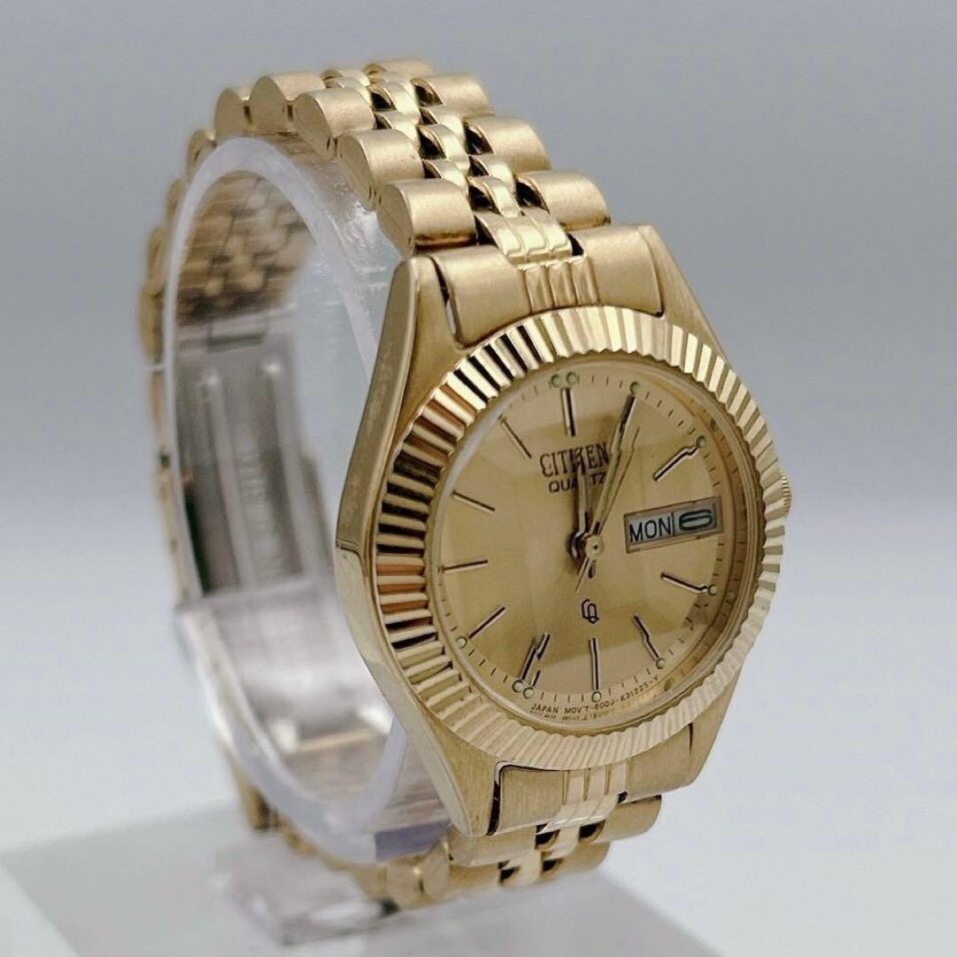 Citizen GN-4W-S Quartz Dress Watch Gold Tone wrist 15cm/5.9in