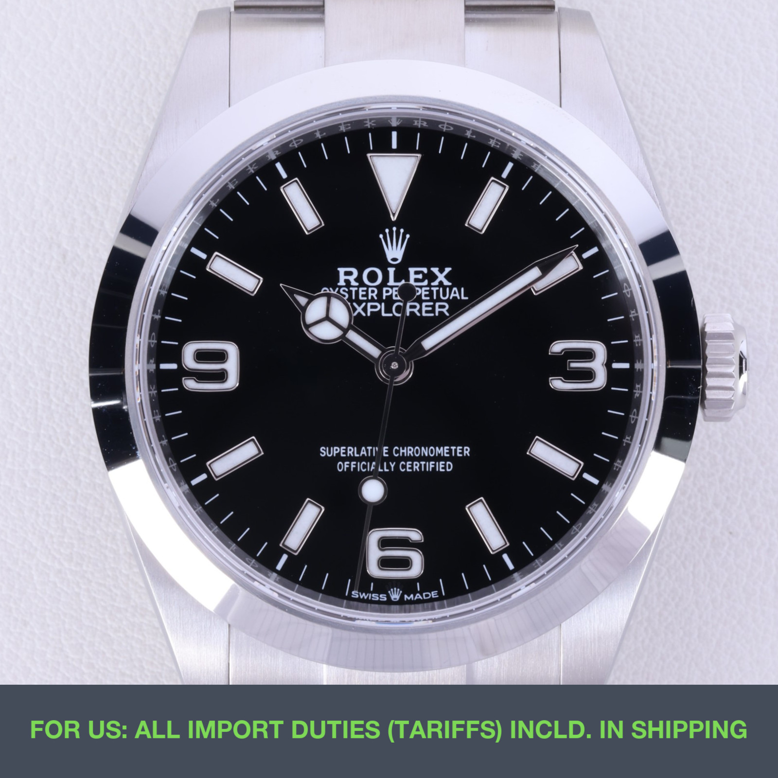 Rolex Explorer 40 224270 40mm Black Dial Full Set New