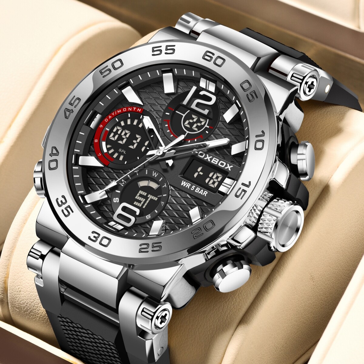 2024 Men’s Watch Quartz Diver Sport Watches Luminous Waterproof 5ATM Wristwatch