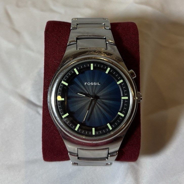 Fossil JR-8104 Kaleido Color Changing Dial Watch – Blue/Red Animation – Working
