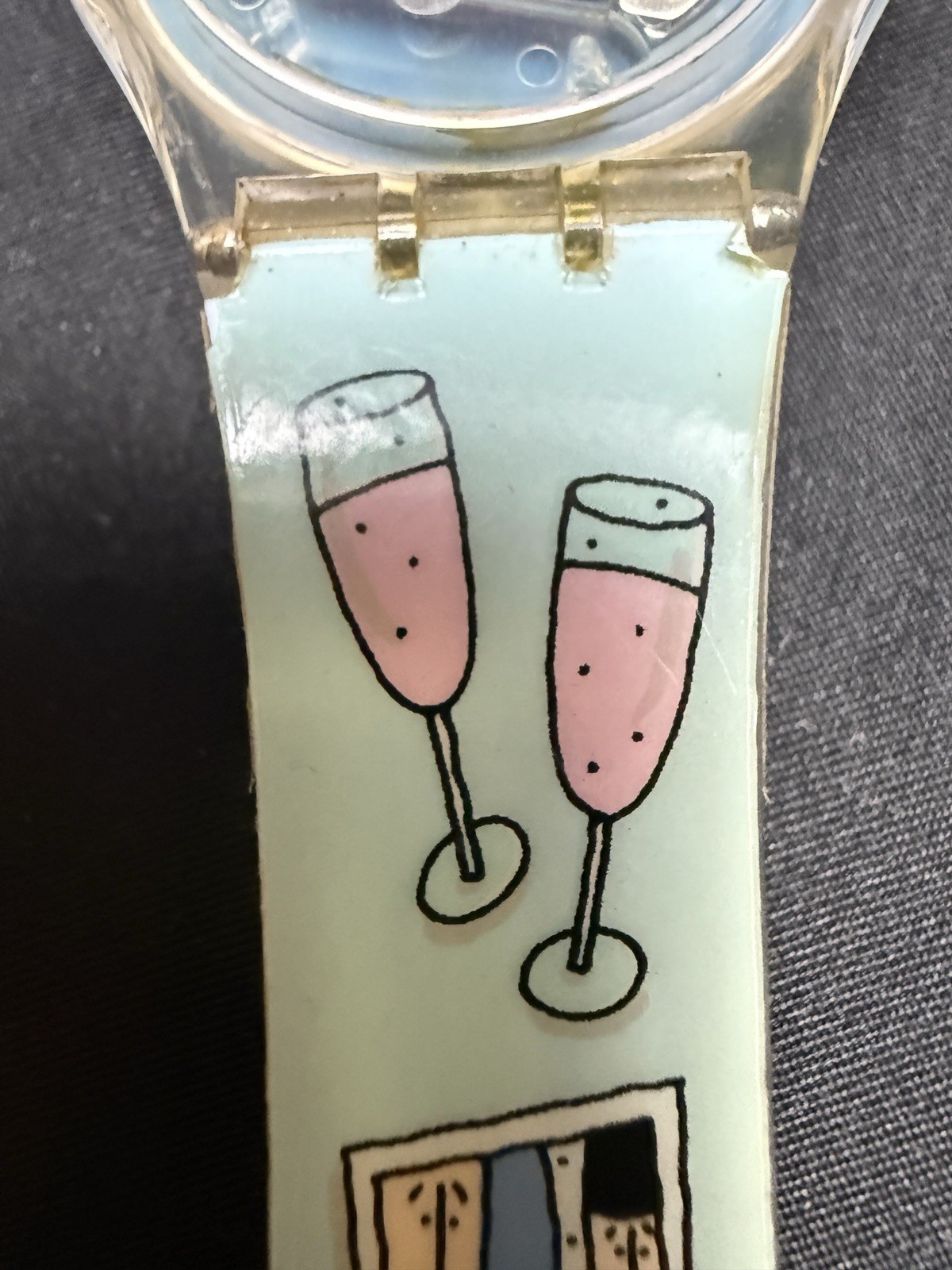 Swatch Watch 1999 Wedding GV110 Swiss Made I Do! 1990s Bride & Groom – Read