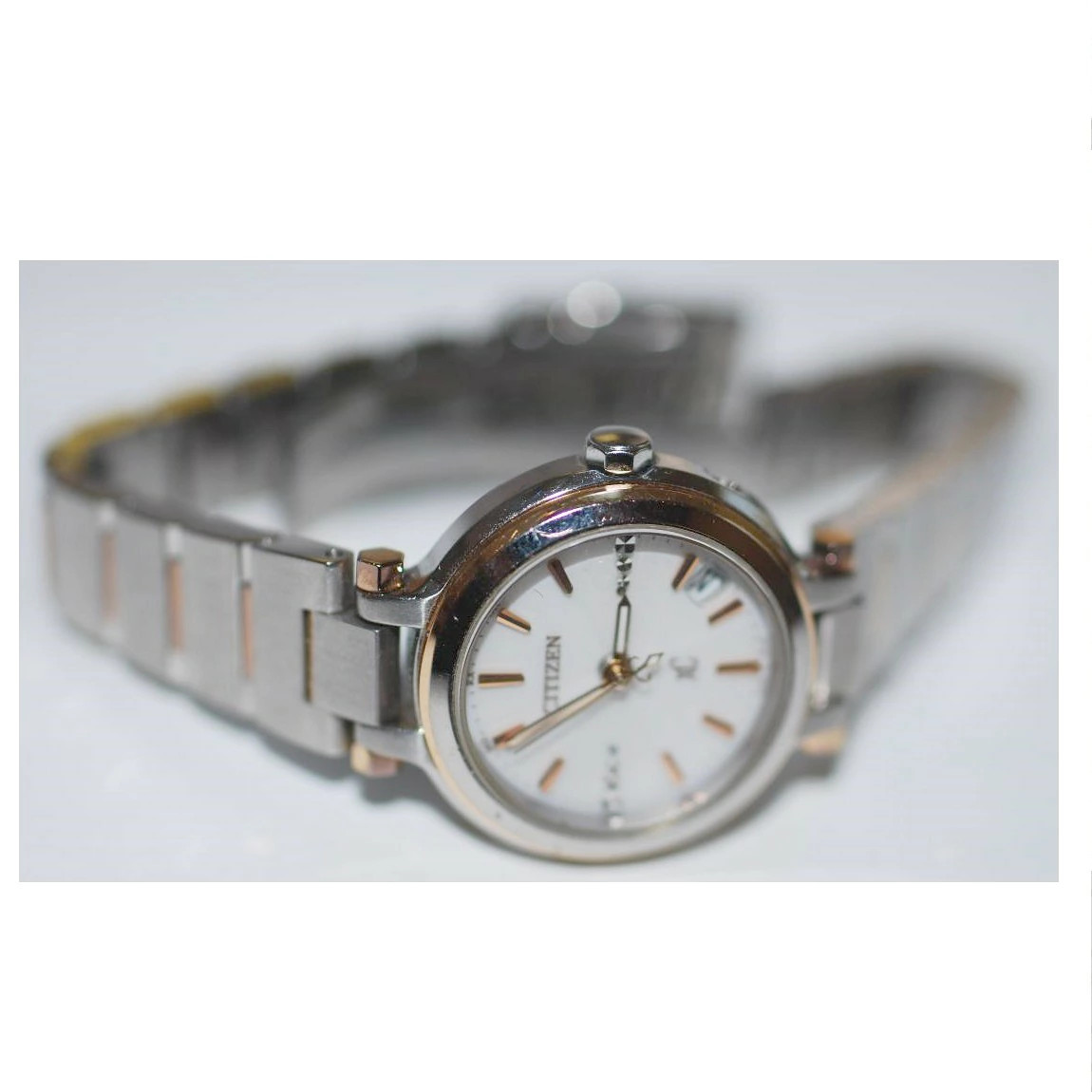 Used Fully Functional Citizen Women’s Watch xC Eco Drive Radio Clock 1 Month A16