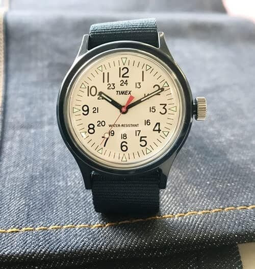 TIMEX Original Camper TW2U84200 36mm Ivory x Navy Resin Polycarbonate Unisex