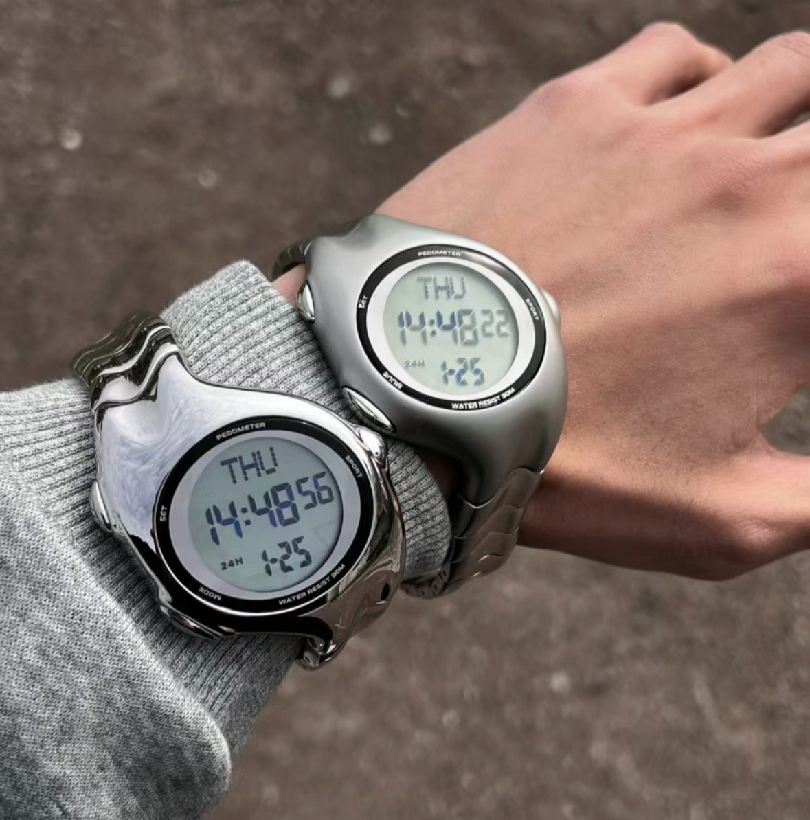 “Y2k Watch” X5000-Digital, Homege to 2000s, Vintage&Future style, Quarz watch