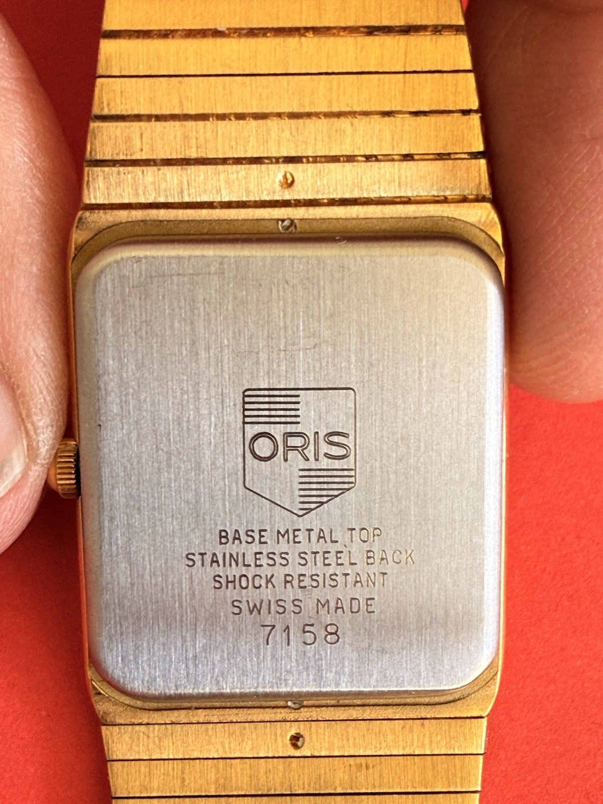 SWISS ORIS President Saddam Hussein Iraq Photo Dial Watch BOX NEW Size R4