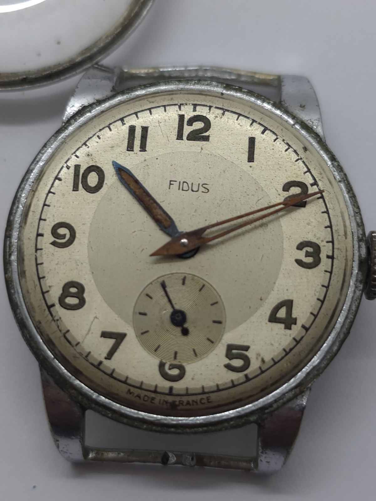 Vintage Fidus Military WWII Watch Movement Cal. Cupillard 233 Good Balance Sprin