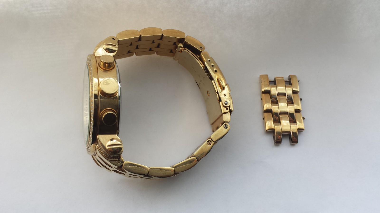 MENS JOJO RODEO 1.75 ct Diamond JCL48 Classic World Map Gold Tone Gents Watch
