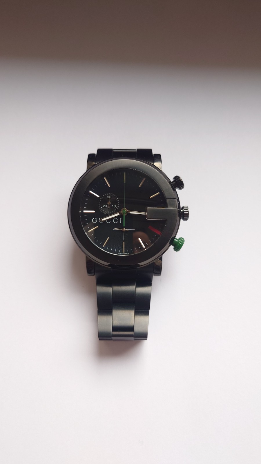 Gucci G‑Chrono YA101331 Unworn Serviced 2026 Full Set Box Links 44mm