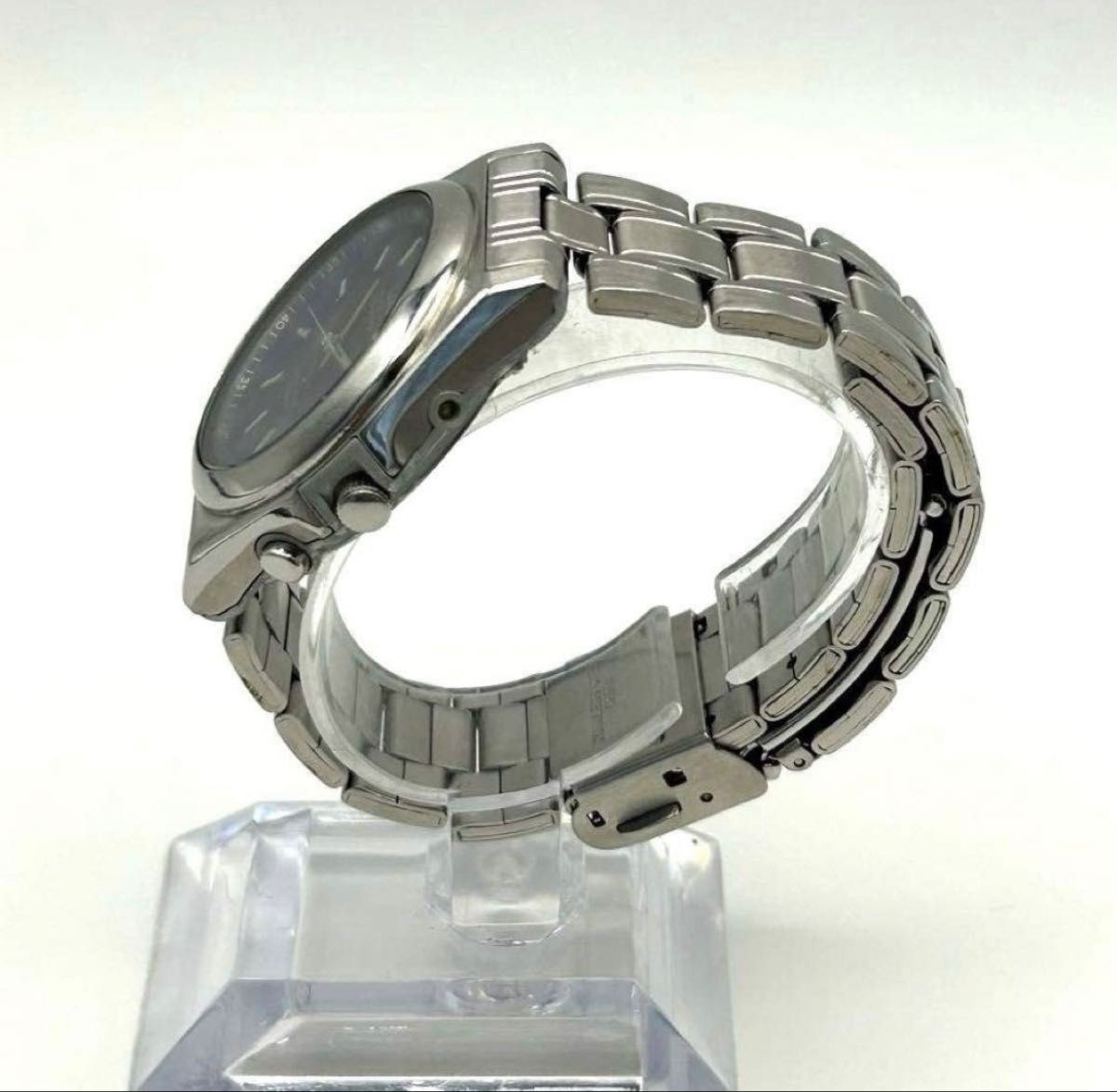 Citizen Q Q Date Black Men’s Watch Eco Drive Radio Solar Working HR15