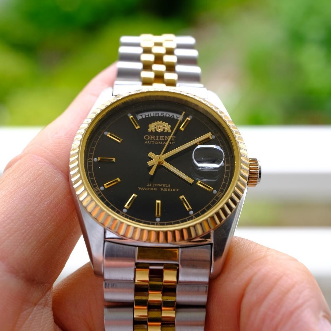 ORIENT President Day-Date Working Auto 36mm Rare OH 2026 Box Sapphire Watch