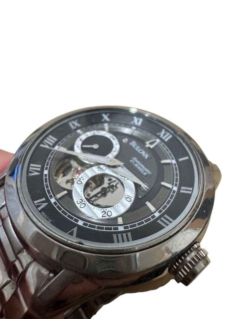 BULOVA 96A119 Skeleton Automatic 21