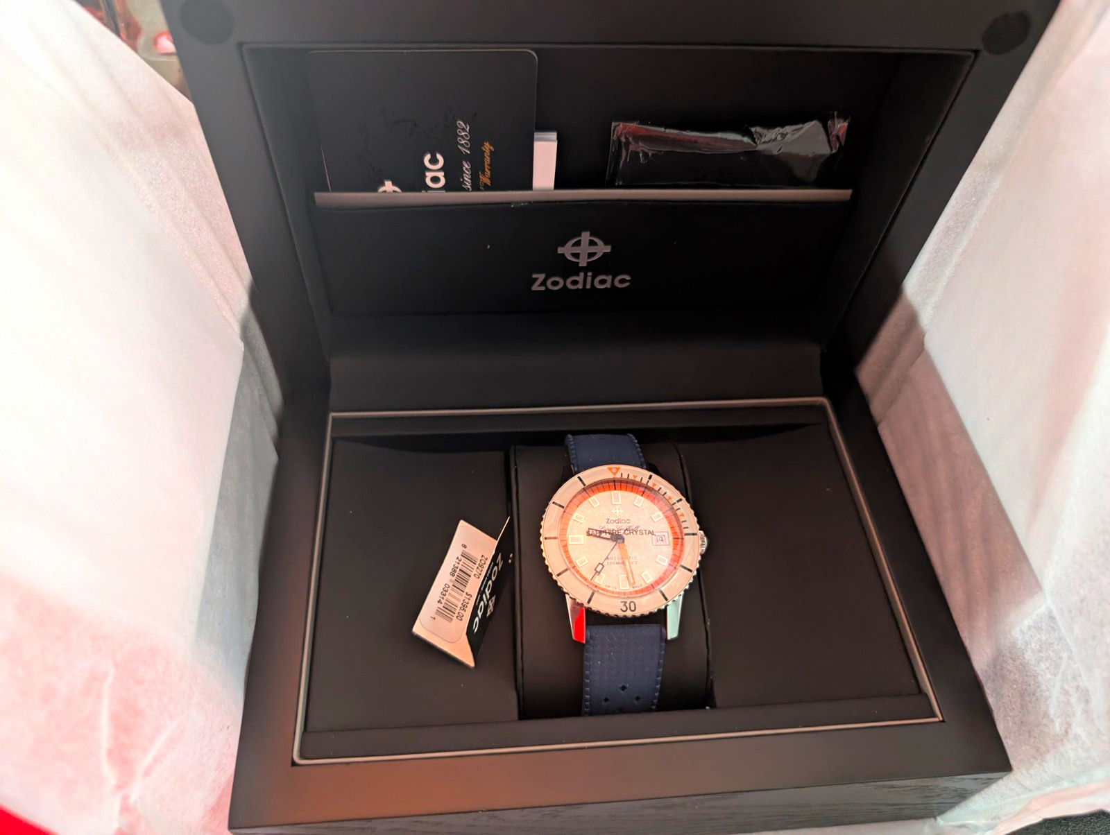 Zodiac Super Sea Wolf Automatic Mechanical Watch 200m Diver (ZO9270)