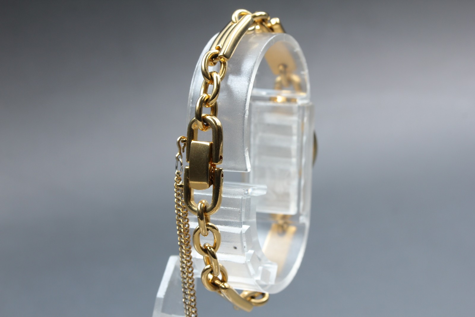 [Near MINT] Seiko 1E20-6140 13mm Gold Rhinestones Bracelet Quartz Women’s Watch