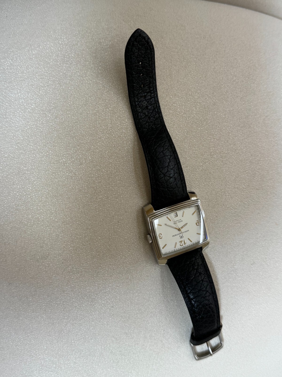 Sjoo Sandstrom Quattro Watch Automatic Date Royal Steel Mens Made In Sweden
