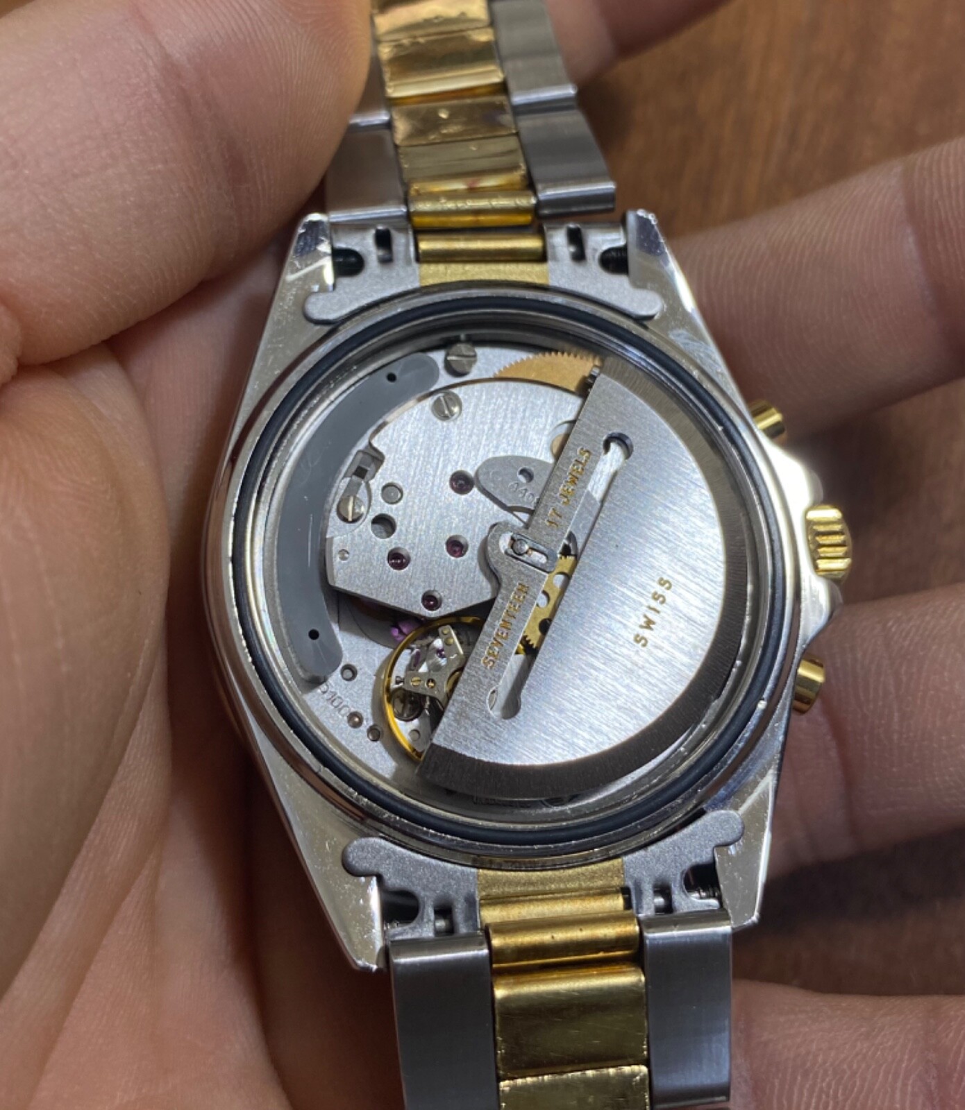 vintage EXALT watch Chronograph Lemania 5100 Automatic Date Demi PLS READ