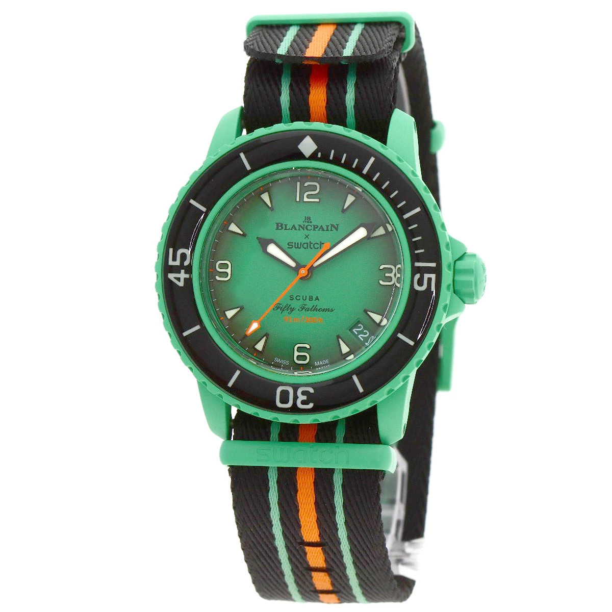 [B1R] Swatch Blancpain Collaboration Scuba Fifty Fathoms Indian Ocean [z4n]