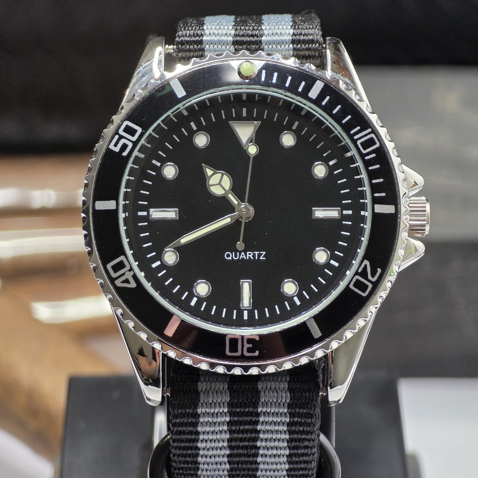 WMS Midnight Strata Quartz Dive Style watch