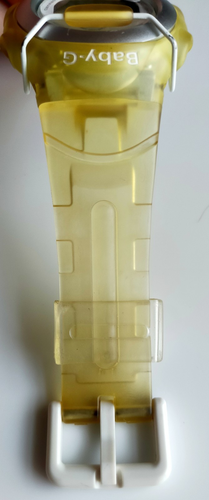 Vintage Casio Baby-G BG-380 Shock Resistant Yellow Transparent Watch New Battery