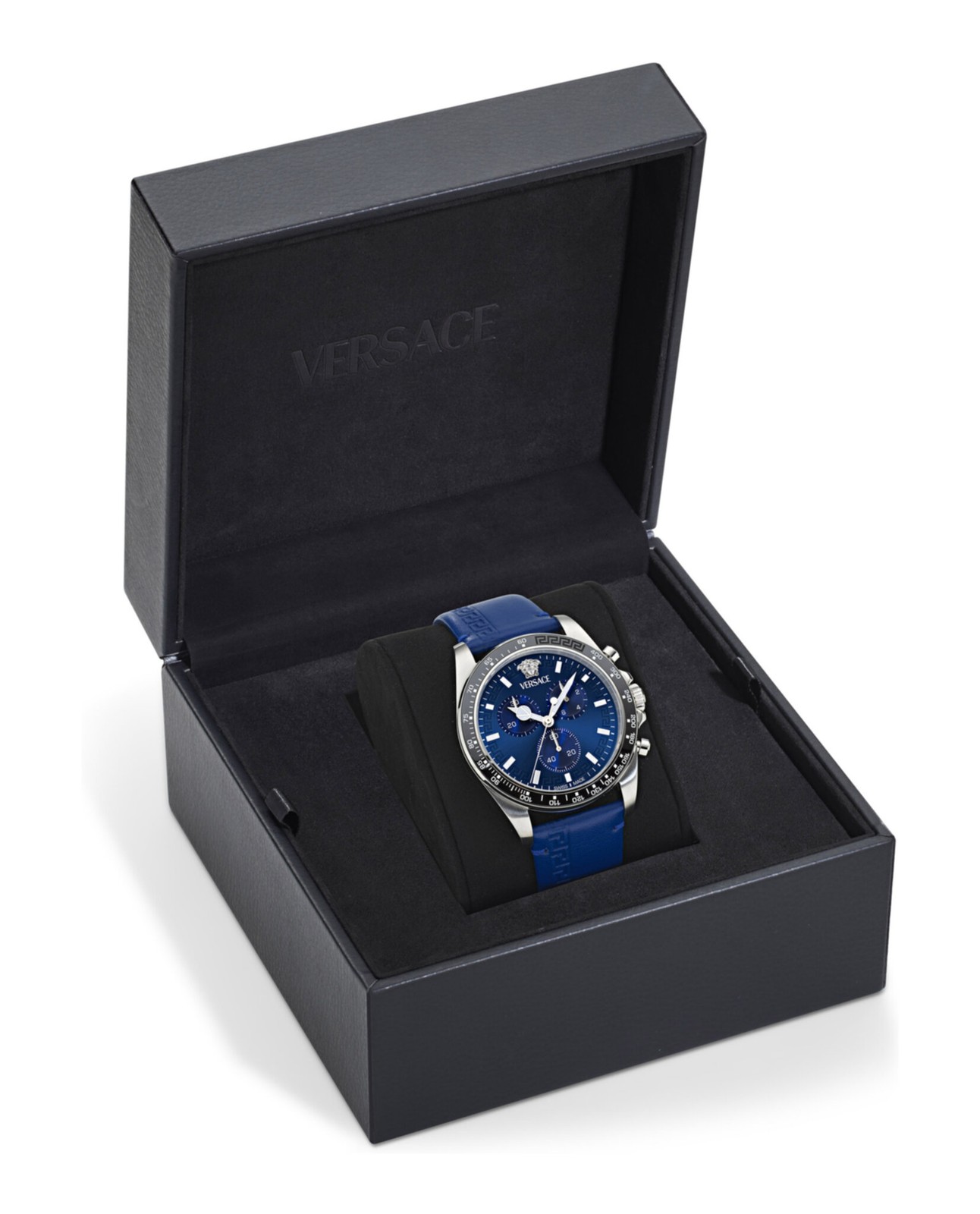 Versace Mens Stainless Steel 43mm Strap Fashion Watch