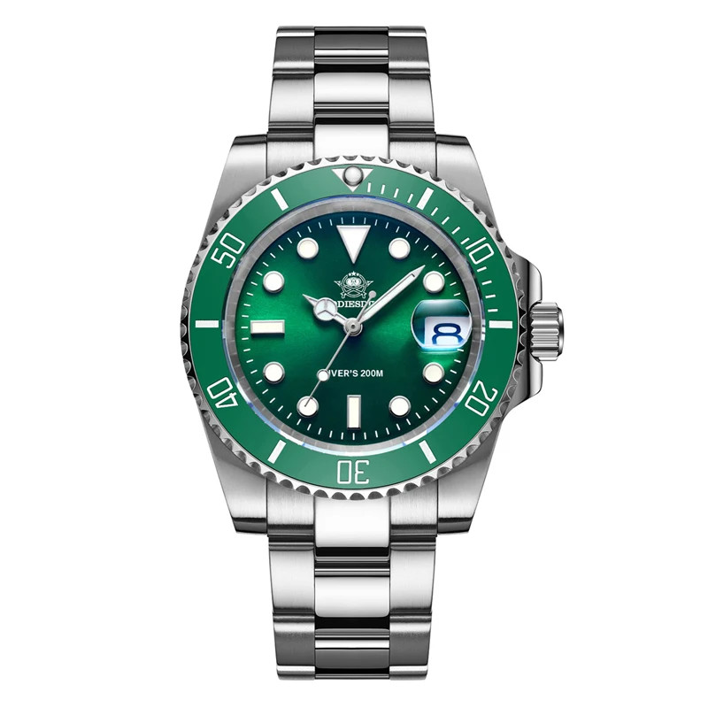 ADDIESDIVE MY-H3-2 41mm Quartz Dive Watch Ceramic Bezel 200M BGW9 Lume